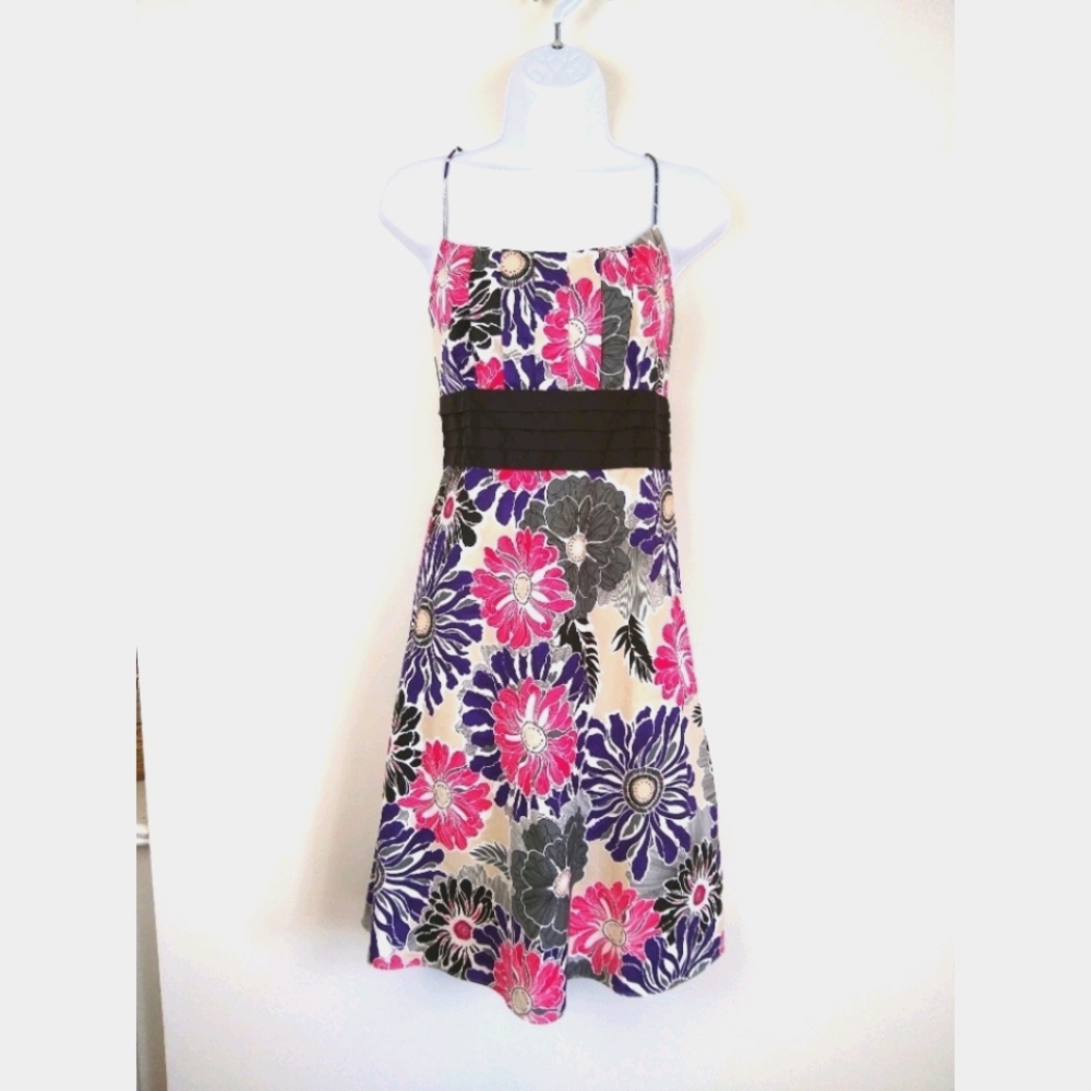 Ann Taylor Cotton Floral Sheath Dress 10